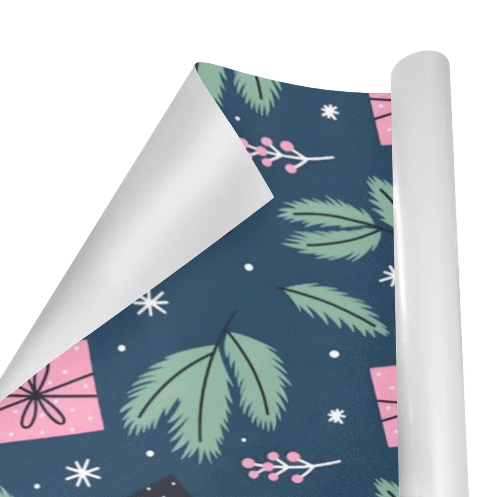 Christmas Wrapping Paper | Holiday Gift Wrap | Pink Gifts 58" x 23" (1–5 Rolls) - Image 2