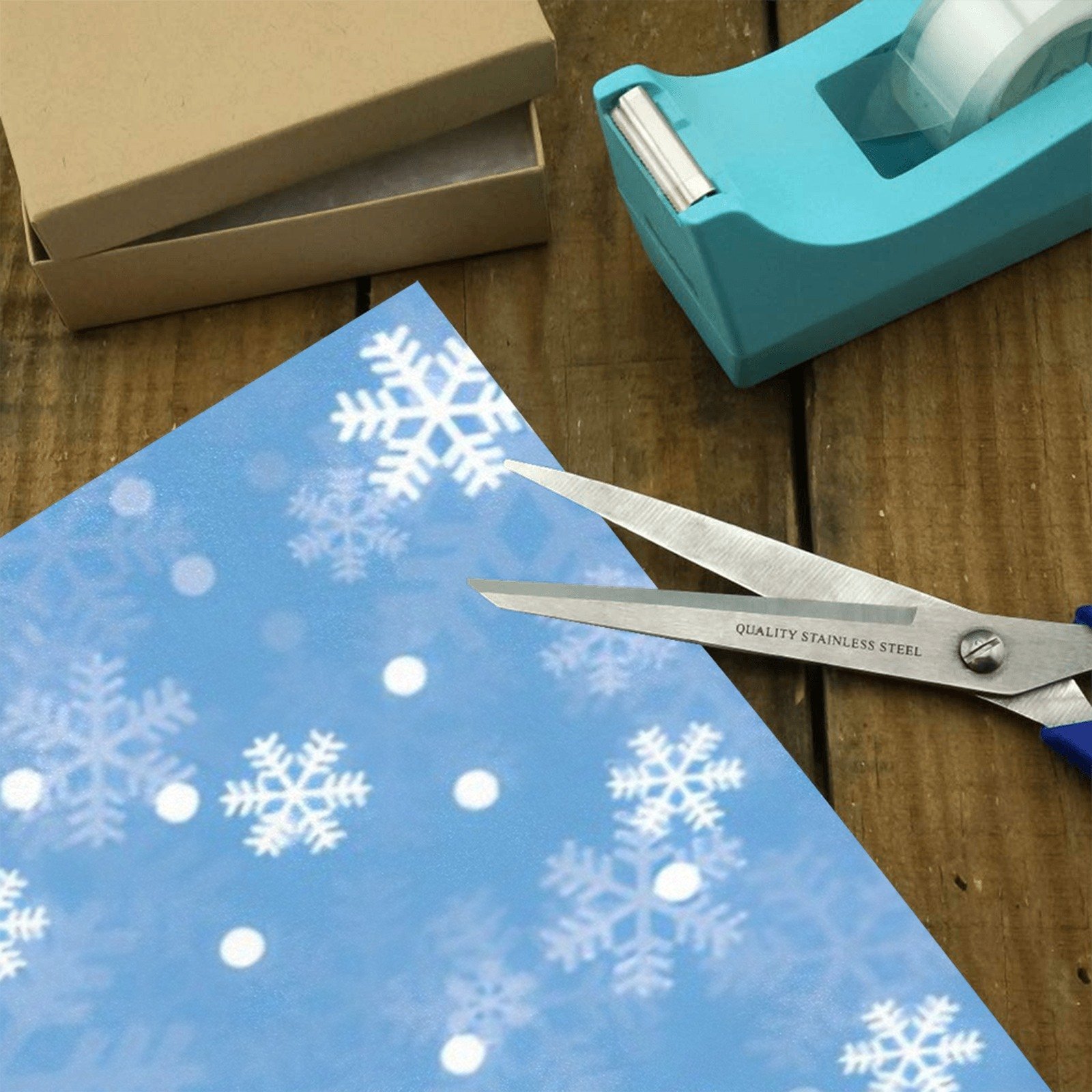 Christmas Wrapping Paper | Holiday Gift Wrap | Powder 58" x 23" (1–5 Rolls) - Image 3