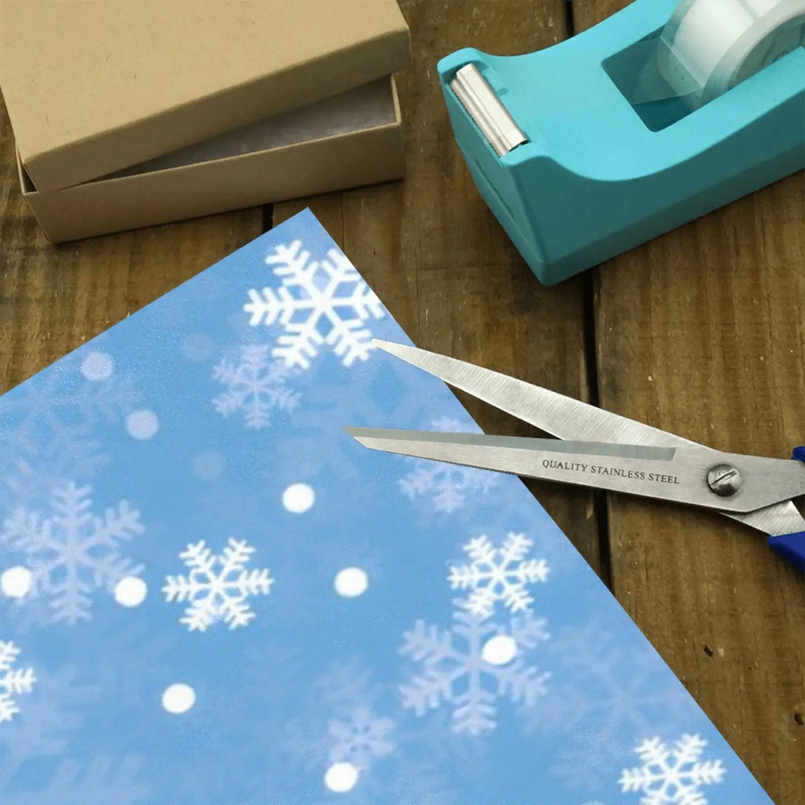 Christmas Wrapping Paper | Holiday Gift Wrap | Powder 58" x 23" (1–5 Rolls) - Image 3