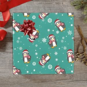 Wrapping
Paper Gift Wrap – Holiday Penguin – 1, 2, 3, 4 or 5 Rolls