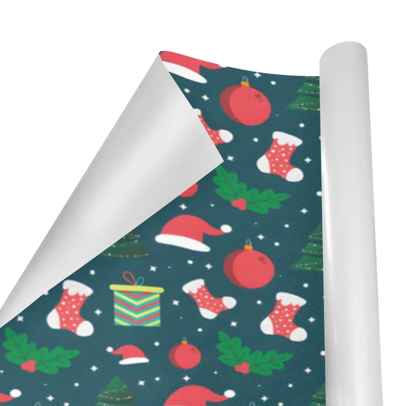 Wrapping
Paper Gift Wrap – Holiday Hats and Stockings – 1, 2, 3, 4 or 5 Rolls - Image 2