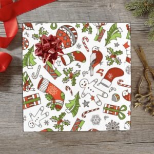 Christmas Wrapping Paper | Holiday Gift Wrap | Ginger Partridge 58" x 23" (1–5 Rolls)