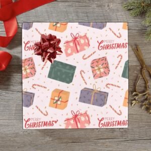 Christmas Wrapping Paper | Holiday Gift Wrap | Merry Gifts 58" x 23" (1–5 Rolls)
