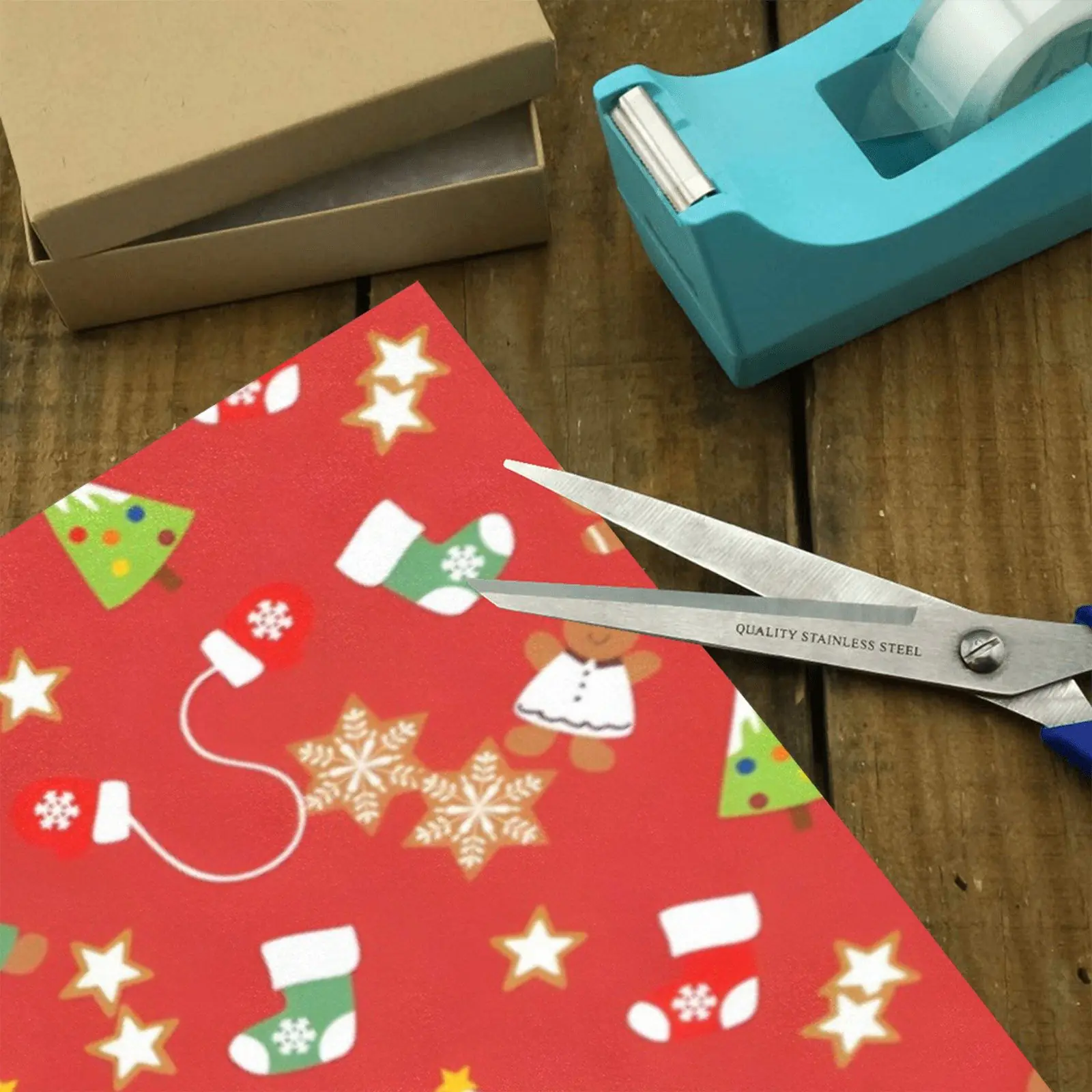 Christmas Wrapping Paper | Holiday Gift Wrap | Green Socks 58" x 23" (1–5 Rolls) - Image 3