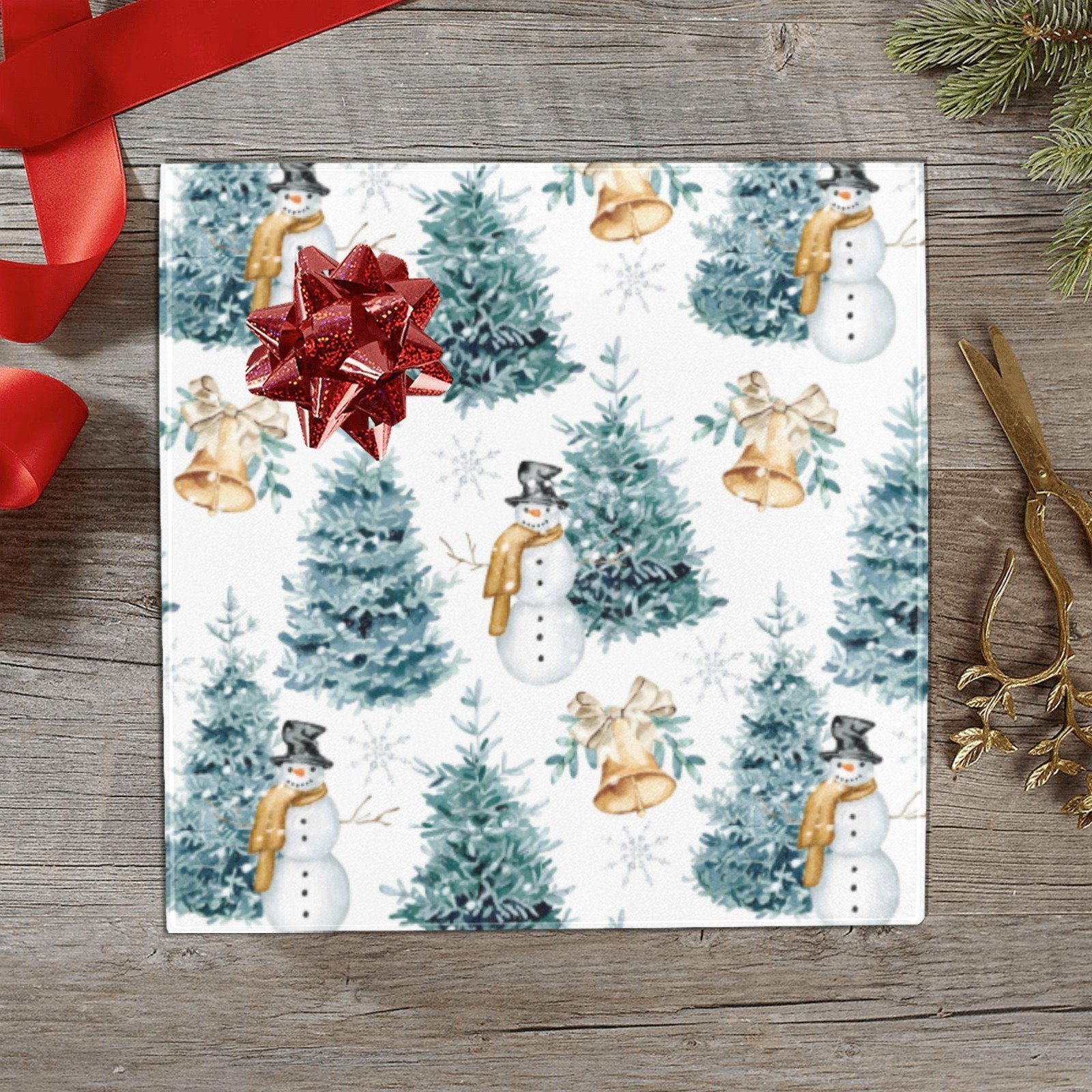Christmas Wrapping Paper | Holiday Gift Wrap | Twigs 58" x 23" (1–5 Rolls)