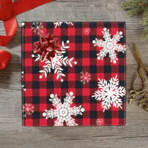 Christmas Wrapping Paper | Holiday Gift Wrap | Buffalo Snow 58" x 23" (1–5 Rolls)