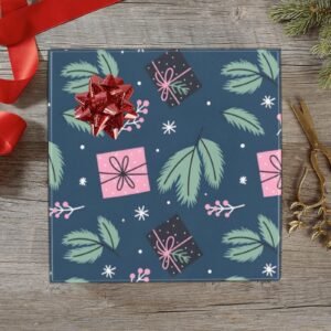 Christmas Wrapping Paper | Holiday Gift Wrap | Pink Gifts 58" x 23" (1–5 Rolls)