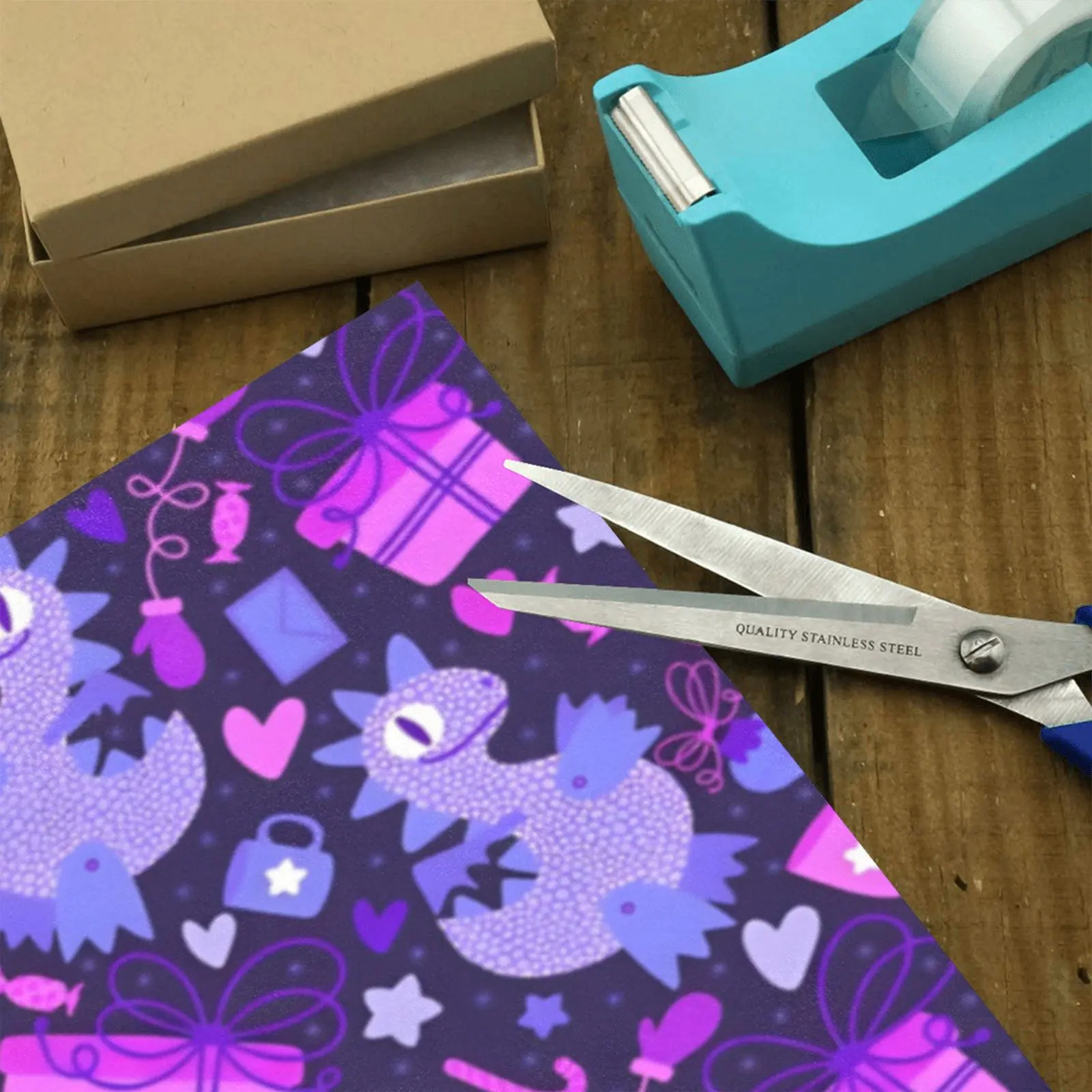 Christmas Wrapping Paper | Holiday Gift Wrap | Dino 58" x 23" (1–5 Rolls) - Image 3