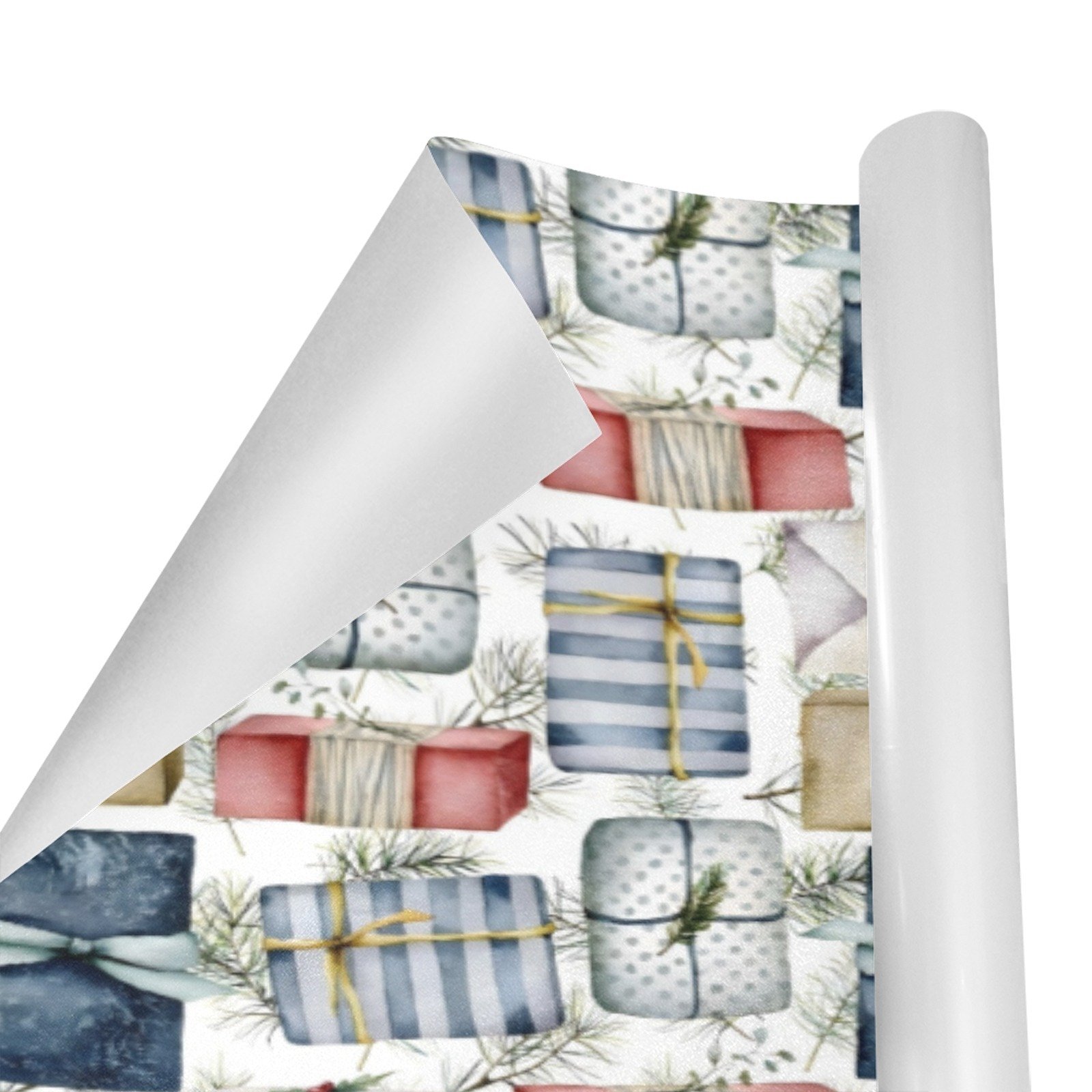 Christmas Wrapping Paper | Holiday Gift Wrap | Antique Gifts 58" x 23" (1–5 Rolls) - Image 2