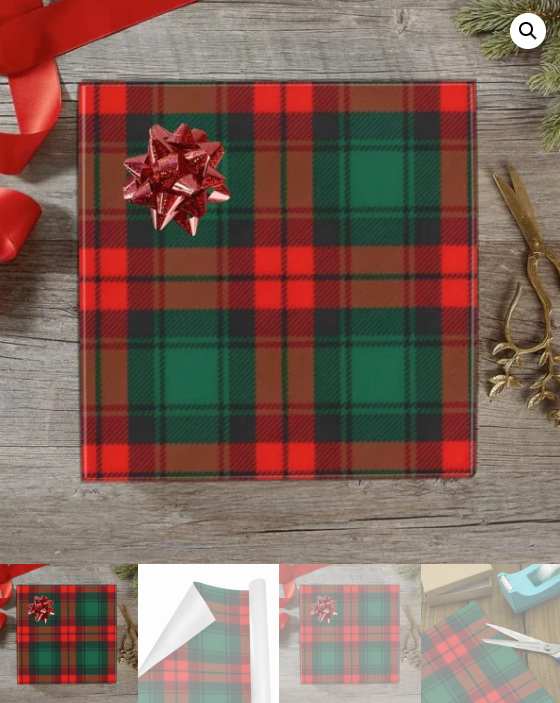 Christmas Wrapping Paper | Holiday Gift Wrap | Buffalo Holiday 58" x 23" (1–5 Rolls) - Image 5