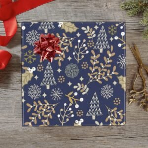 Christmas Wrapping Paper | Holiday Gift Wrap | Gold Leaf 58" x 23" (1–5 Rolls)