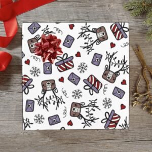Christmas Wrapping Paper | Holiday Gift Wrap | Letters 58" x 23" (1–5 Rolls)
