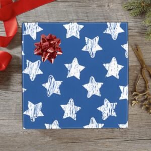 Wrapping
Paper Gift Wrap – Blue Stars – 1, 2, 3, 4 or 5 Rolls