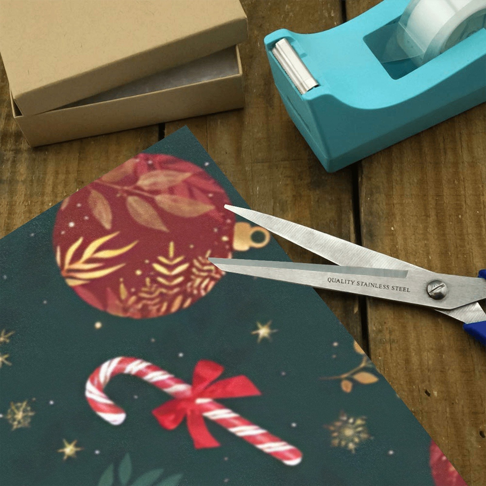 Wrapping
Paper Gift Wrap – Vintage Candy Christmas – 1, 2, 3, 4 or 5 Rolls - Image 4