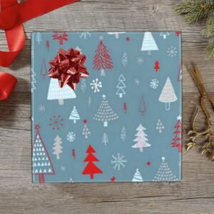 Christmas Wrapping Paper | Holiday Gift Wrap | Slate Forest 58" x 23" (1–5 Rolls)