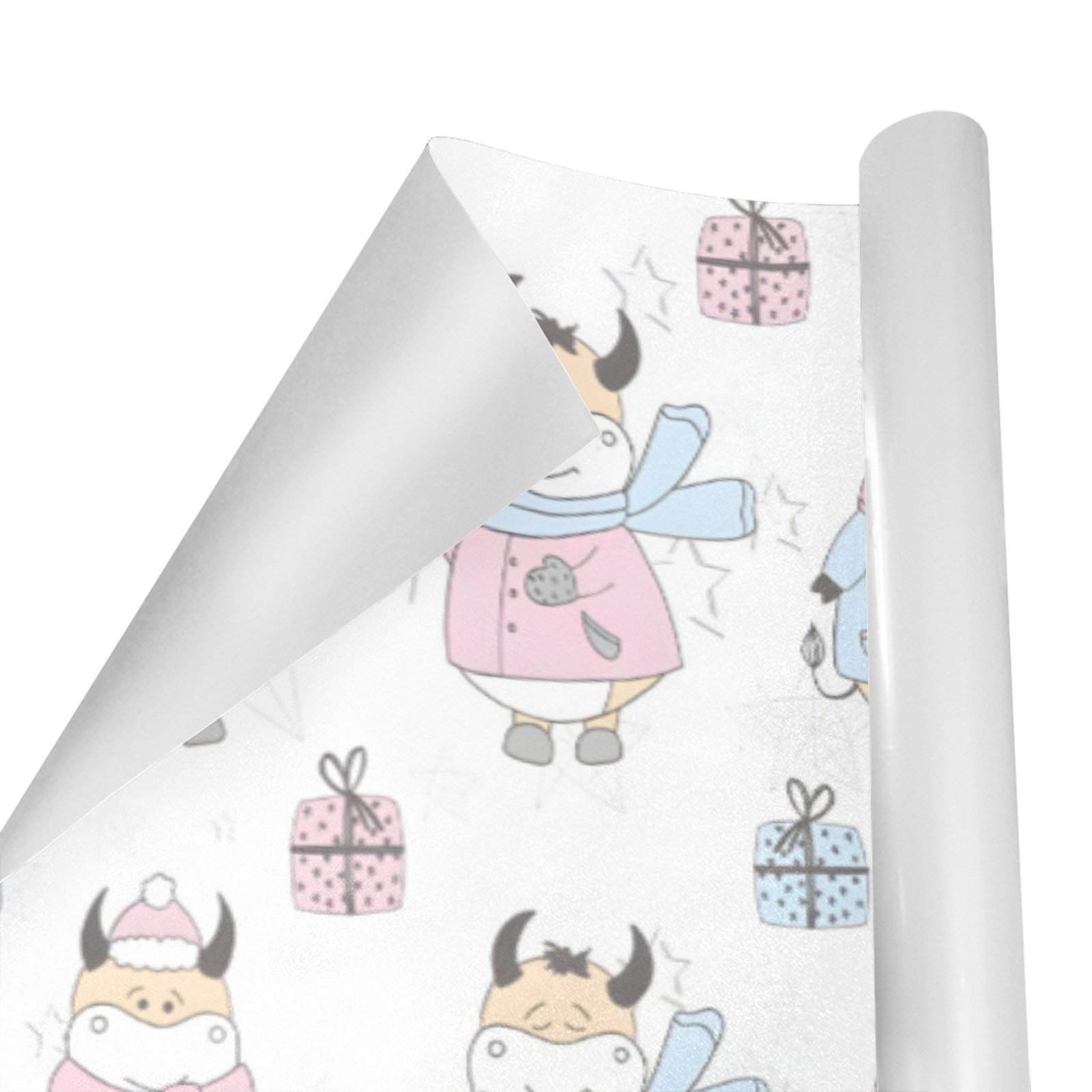 Wrapping
Paper Gift Wrap – Christmas Bulls – 1, 2, 3, 4 or 5 Rolls - Image 2