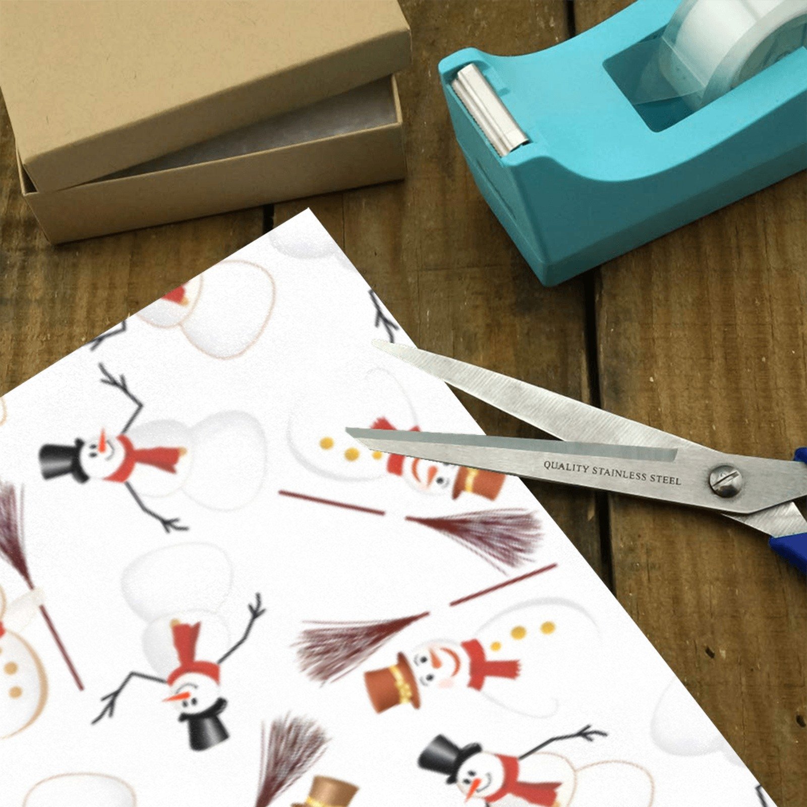 Christmas Wrapping Paper | Holiday Gift Wrap | Frosty 58" x 23" (1–5 Rolls) - Image 3