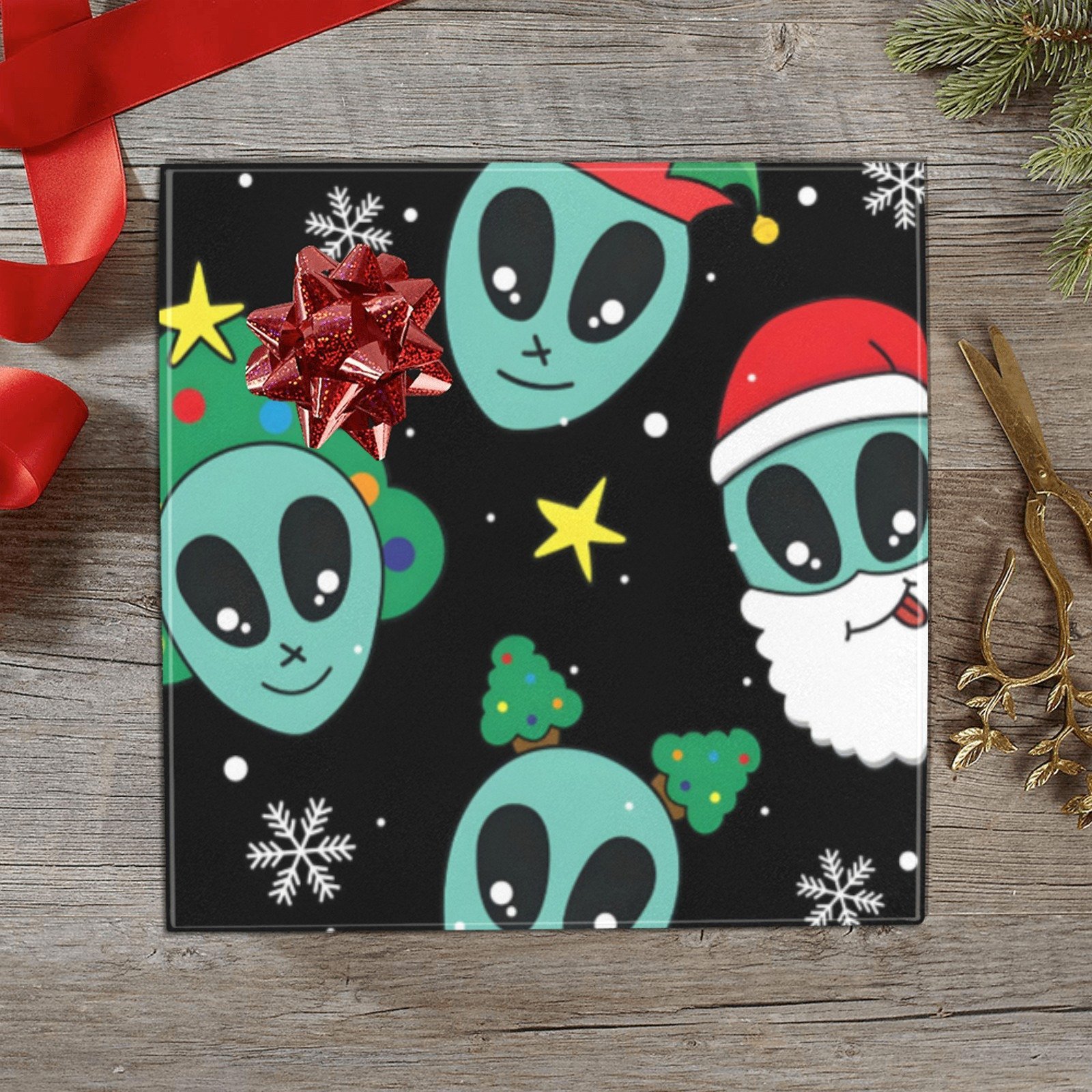 Wrapping
Paper Gift Wrap – Alient Santa Claus – 1, 2, 3, 4 or 5 Rolls