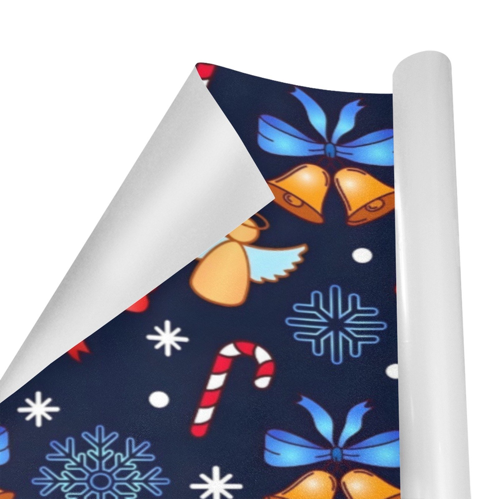 Christmas Wrapping Paper | Holiday Gift Wrap | Ribbon Angel 58" x 23" (1–5 Rolls) - Image 2