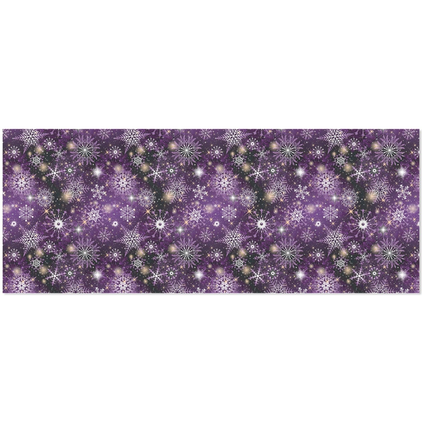 Christmas Wrapping Paper | Holiday Gift Wrap | Purple Snow 58" x 23" (1–5 Rolls) - Image 4