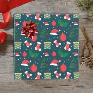 Wrapping
Paper Gift Wrap – Holiday Hats and Stockings – 1, 2, 3, 4 or 5 Rolls