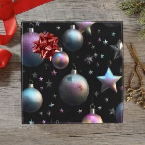 Christmas Wrapping Paper | Holiday Gift Wrap | Ornament Galaxy 58" x 23" (1–5 Rolls)