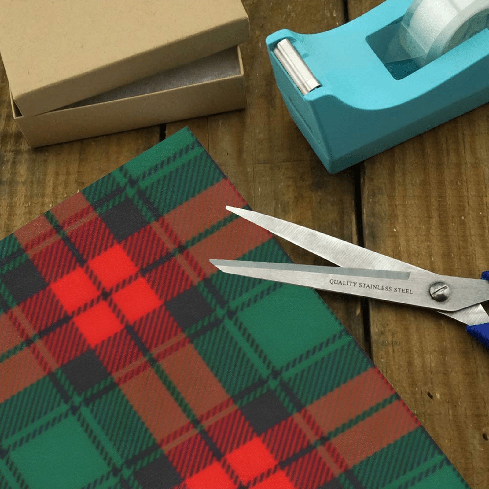 Christmas Wrapping Paper | Holiday Gift Wrap | Buffalo Holiday 58" x 23" (1–5 Rolls) - Image 3