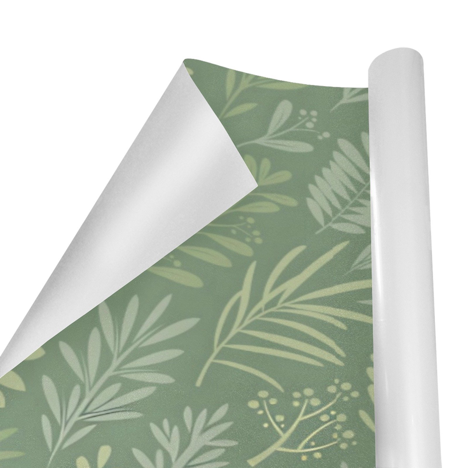 Christmas Wrapping Paper | Holiday Gift Wrap | Green Wheat 58" x 23" (1–5 Rolls) - Image 2