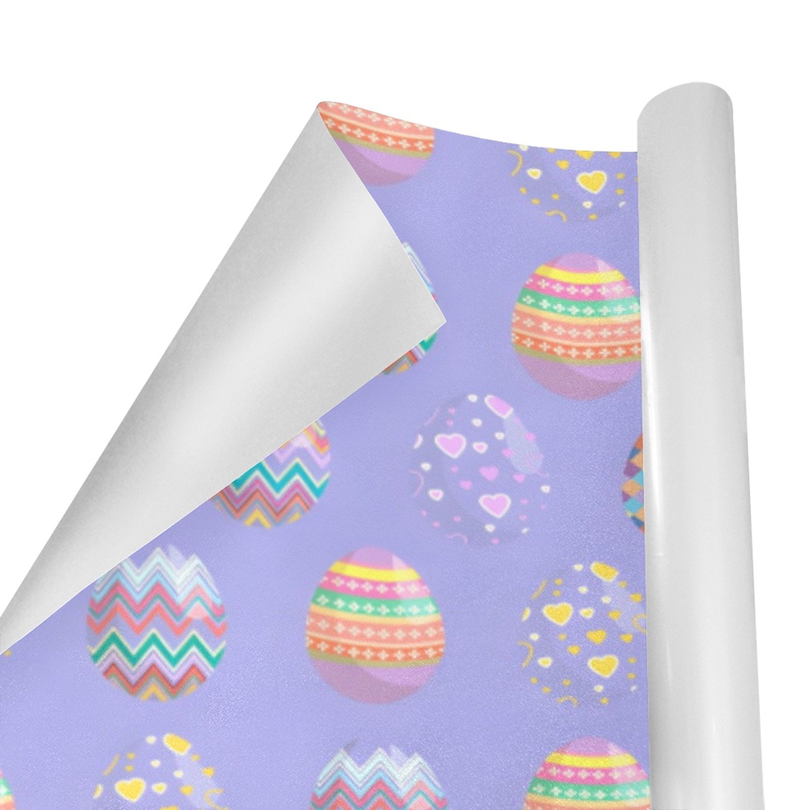 Christmas Wrapping Paper | Holiday Gift Wrap | Purple Easter Eggs – 1, 2, 3, 4 or 5 Rolls - Image 2