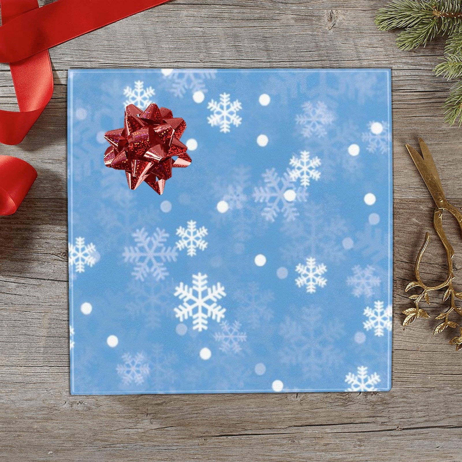 Christmas Wrapping Paper | Holiday Gift Wrap | Powder 58" x 23" (1–5 Rolls)