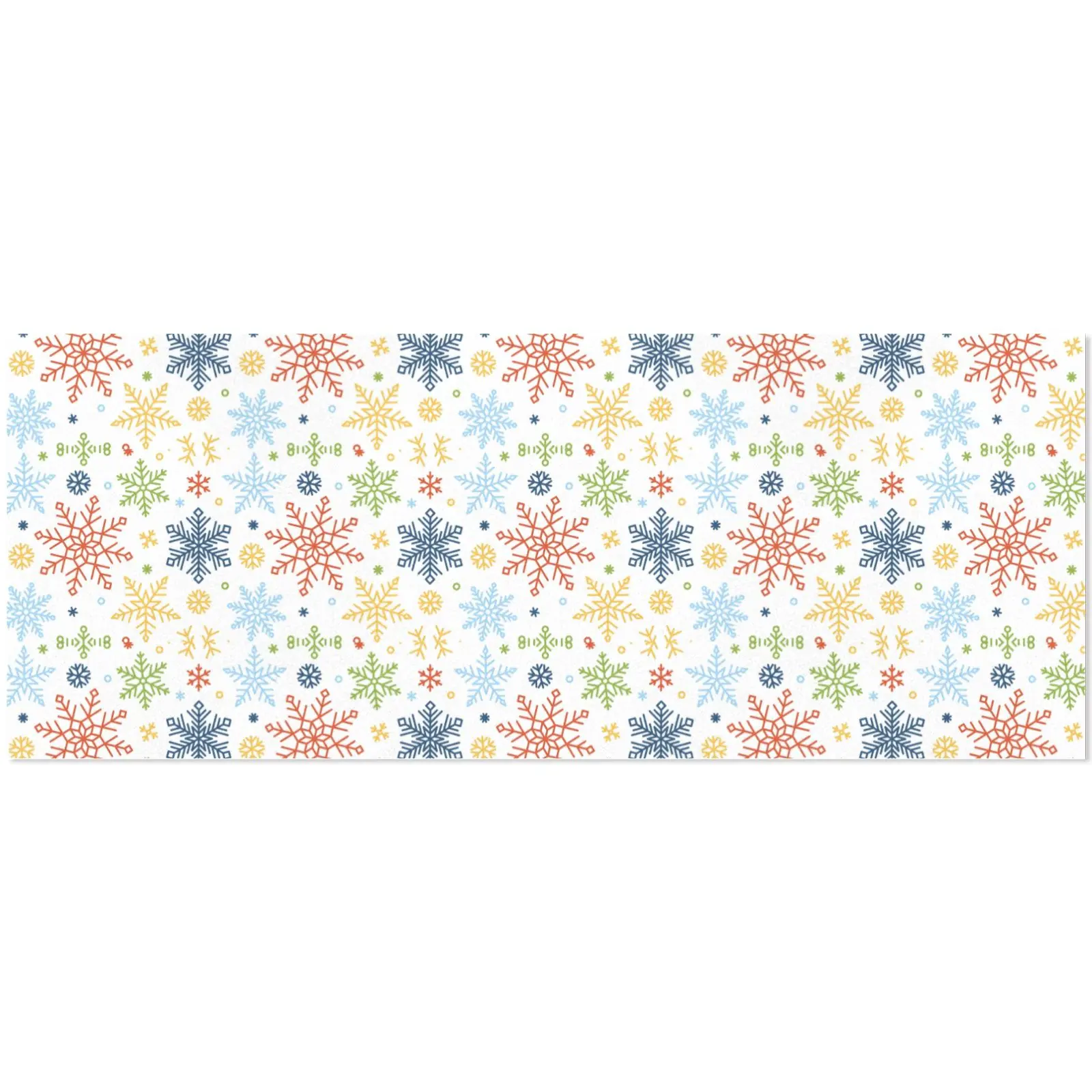 Christmas Wrapping Paper | Holiday Gift Wrap | Rainbow Flakes 58" x 23" (1–5 Rolls) - Image 4