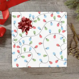 Wrapping
Paper Gift Wrap – Holiday Lights – 1, 2, 3, 4 or 5 Rolls