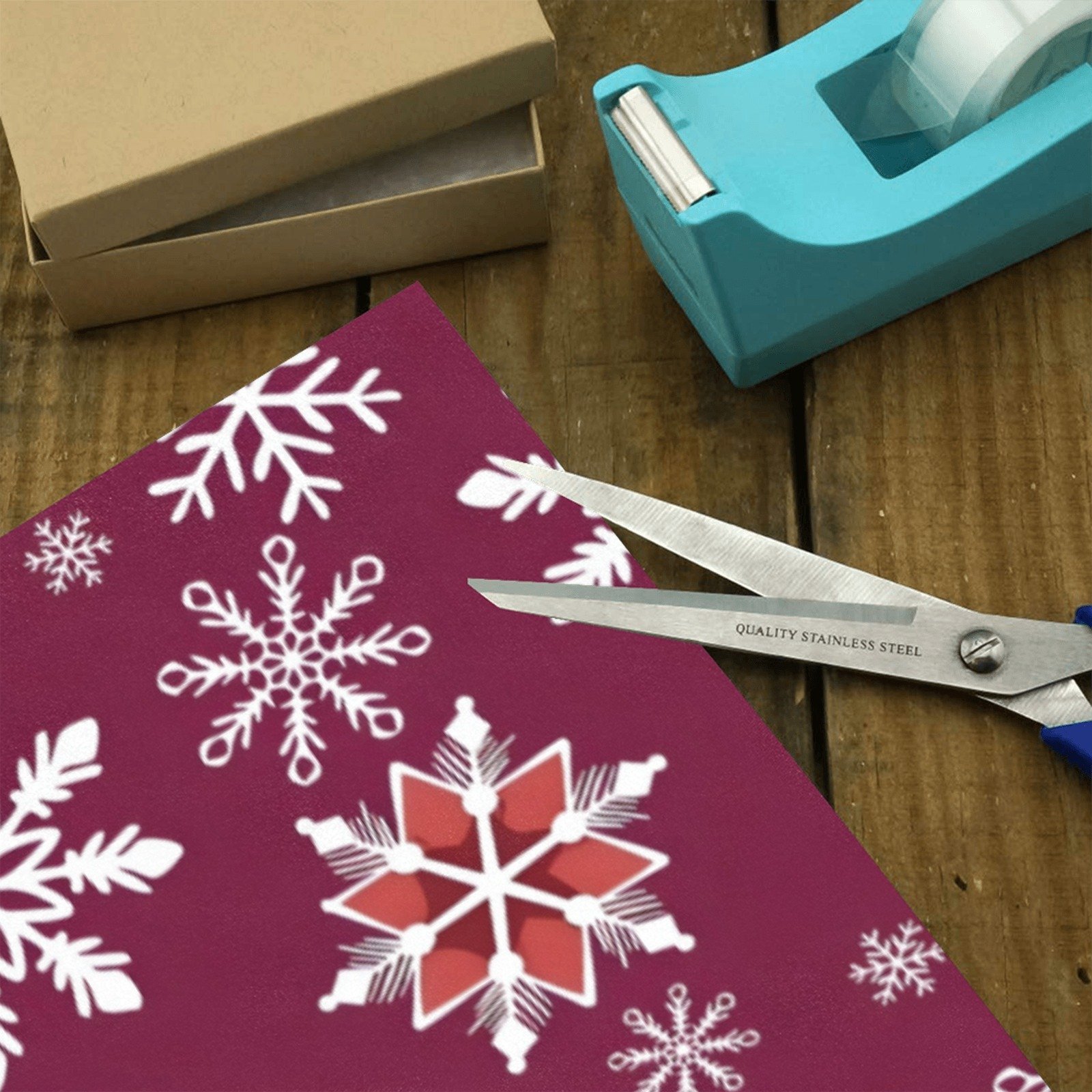 Christmas Wrapping Paper | Holiday Gift Wrap | Wine Flakes 58" x 23" (1–5 Rolls) - Image 3