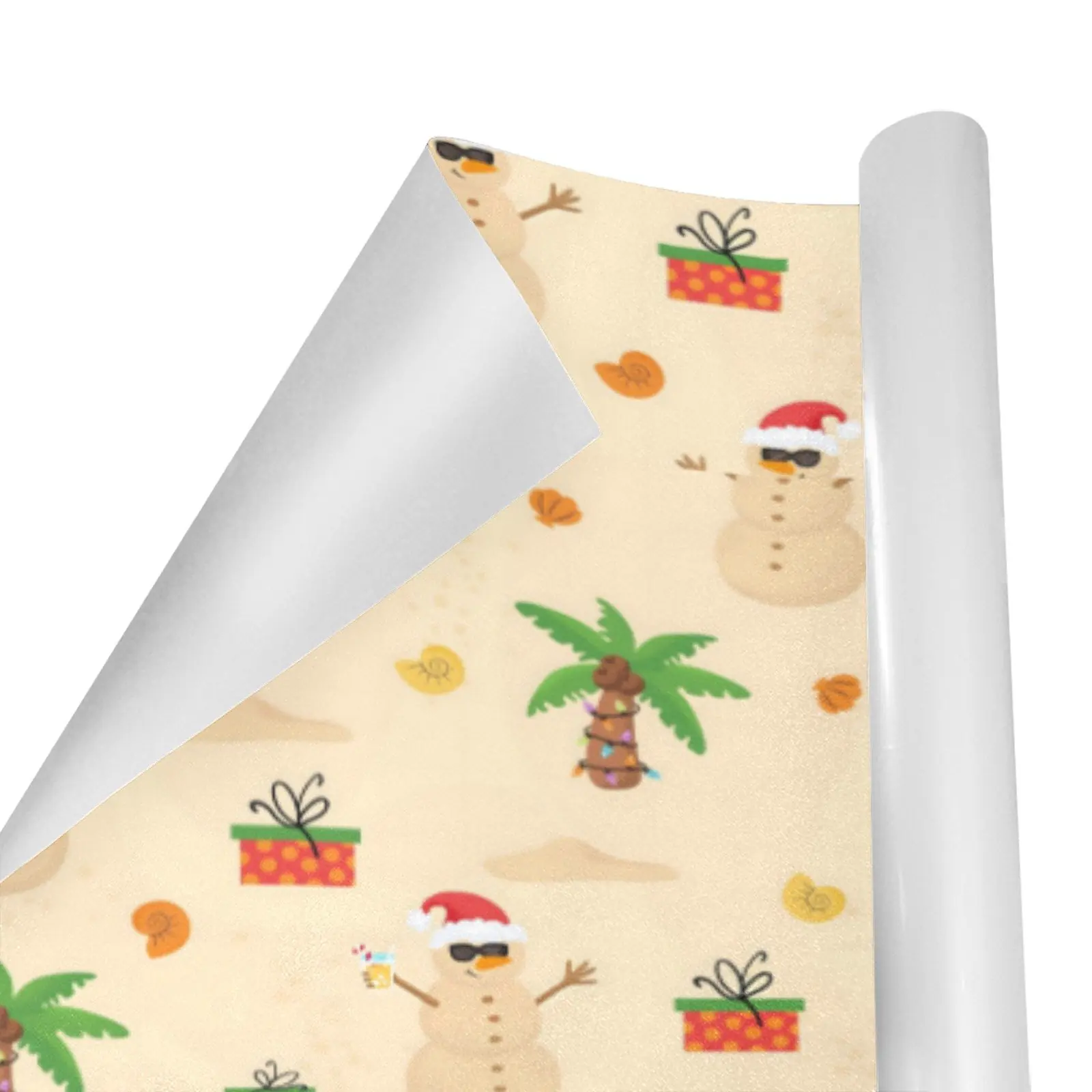 Christmas Wrapping Paper | Holiday Gift Wrap | Miami 58" x 23" (1–5 Rolls) - Image 2