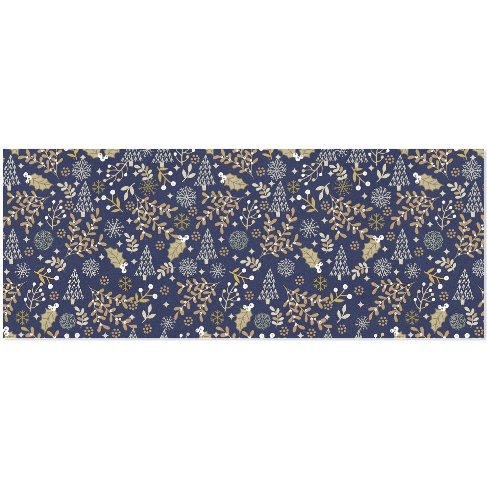 Christmas Wrapping Paper | Holiday Gift Wrap | Gold Leaf 58" x 23" (1–5 Rolls) - Image 4