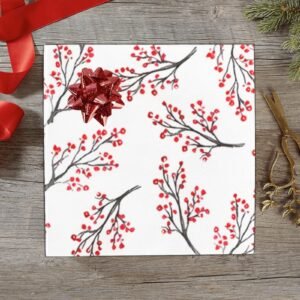 Wrapping
Paper Gift Wrap – Watercolor Branches – 1, 2, 3, 4 or 5 Rolls