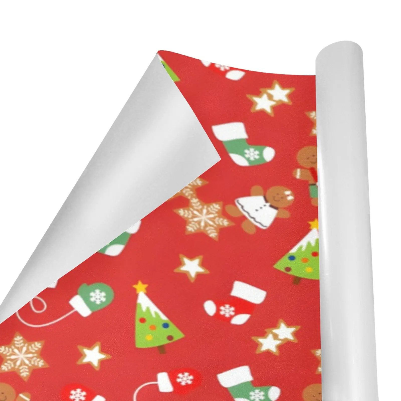Christmas Wrapping Paper | Holiday Gift Wrap | Green Socks 58" x 23" (1–5 Rolls) - Image 2