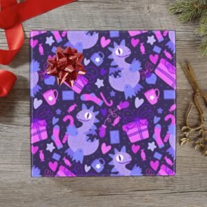Christmas Wrapping Paper | Holiday Gift Wrap | Dino 58" x 23" (1–5 Rolls)