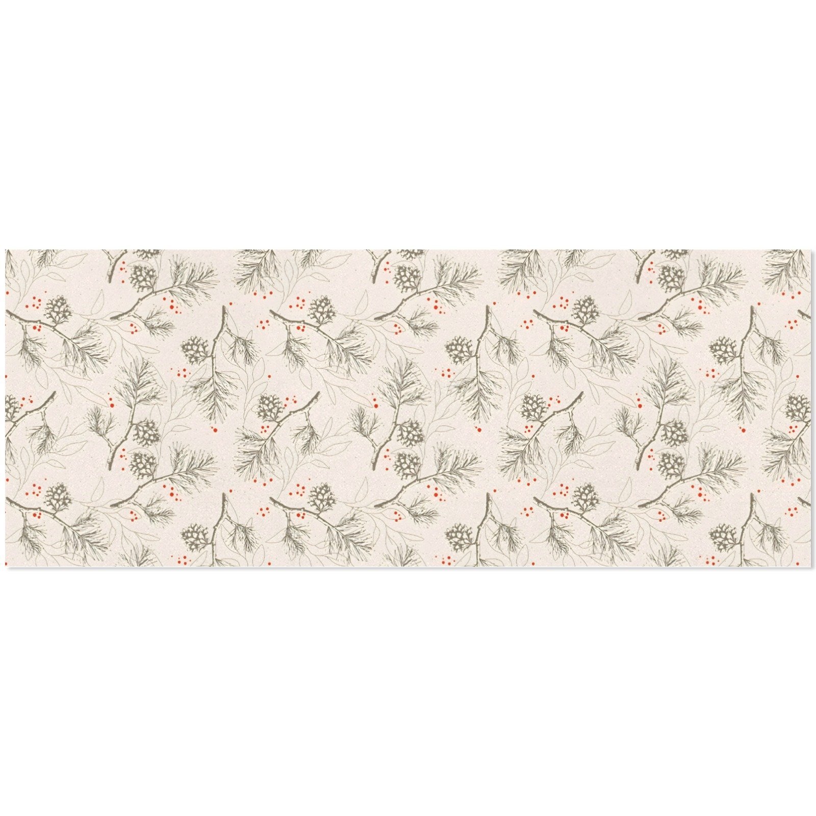 Christmas Wrapping Paper | Holiday Gift Wrap | Pine Berry 58" x 23" (1–5 Rolls) - Image 4