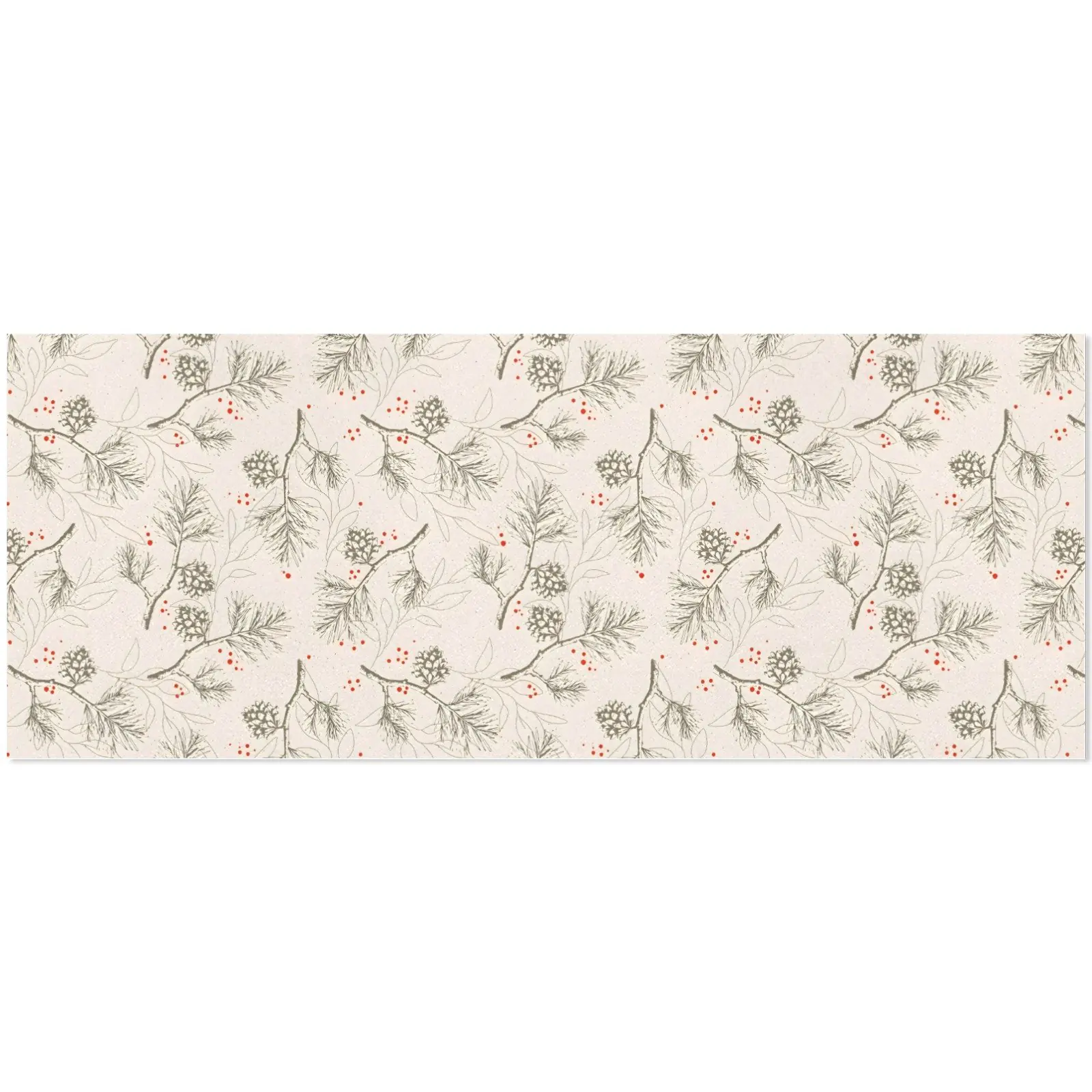 Christmas Wrapping Paper | Holiday Gift Wrap | Pine Berry 58" x 23" (1–5 Rolls) - Image 4