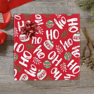 Christmas Wrapping Paper | Holiday Gift Wrap | Red Hohoho 58" x 23" (1–5 Rolls)