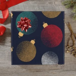 Christmas Wrapping Paper | Holiday Gift Wrap | Light Ornaments 58" x 23" (1–5 Rolls)