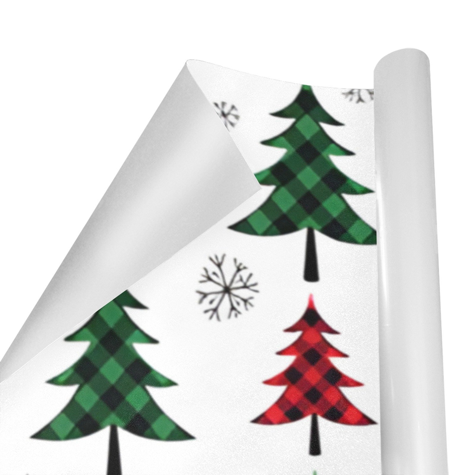 Wrapping
Paper Gift Wrap – Buffalo Plaid Christmas Trees – 1, 2, 3, 4 or 5 Rolls - Image 2