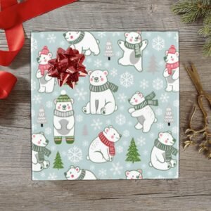 Christmas Wrapping Paper | Holiday Gift Wrap | Polar Friends 58" x 23" (1–5 Rolls)