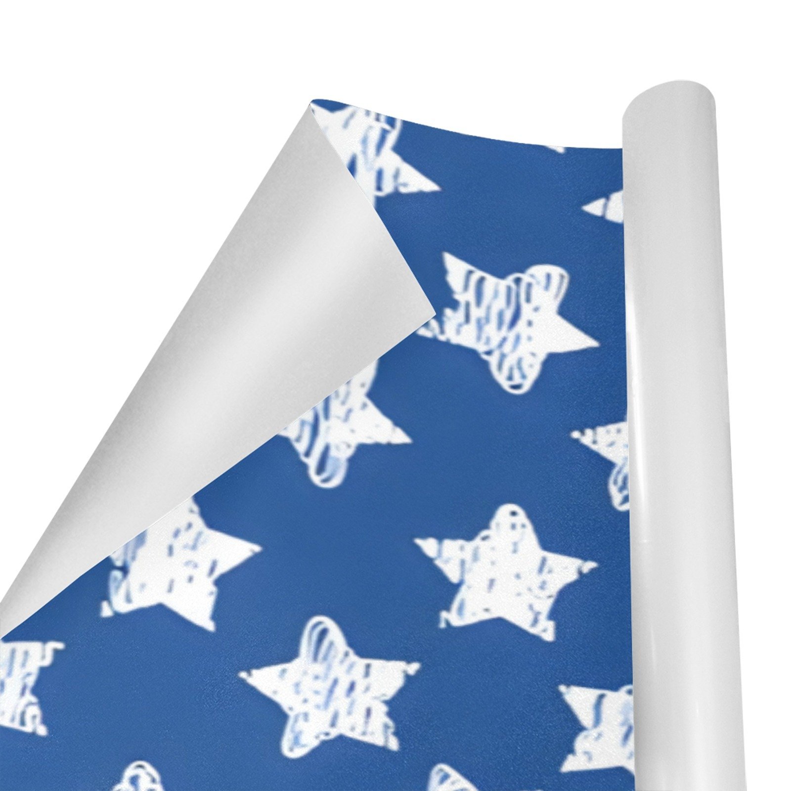 Wrapping
Paper Gift Wrap – Blue Stars – 1, 2, 3, 4 or 5 Rolls - Image 2