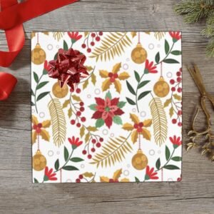 Wrapping
Paper Gift Wrap – Christmas Holiday Foliage – 1, 2, 3, 4 or 5 Rolls