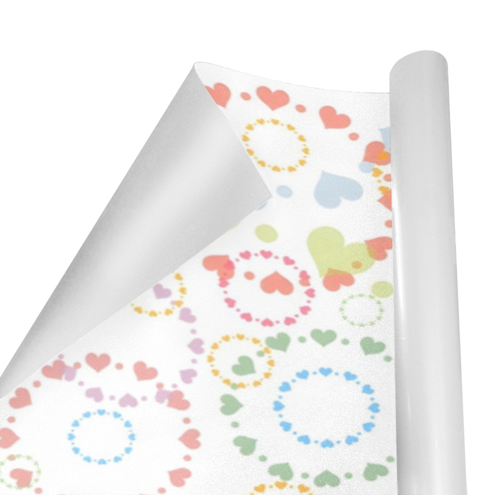Christmas Wrapping Paper | Holiday Gift Wrap | Pastel Hearts – 1, 2, 3, 4 or 5 Rolls - Image 2