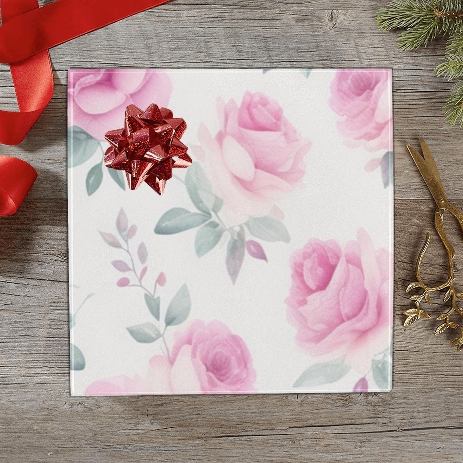 Wrapping
Paper Gift Wrap - Pink Roses - 1, 2, 3, 4 or 5 Rolls