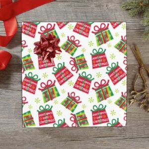 Christmas Wrapping Paper | Holiday Gift Wrap | Until Xmas 58" x 23" (1–5 Rolls)