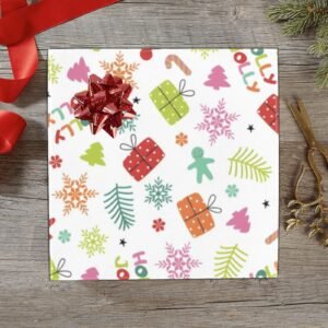 Christmas Wrapping Paper | Holiday Gift Wrap | Holly Jolly 58" x 23" (1–5 Rolls)